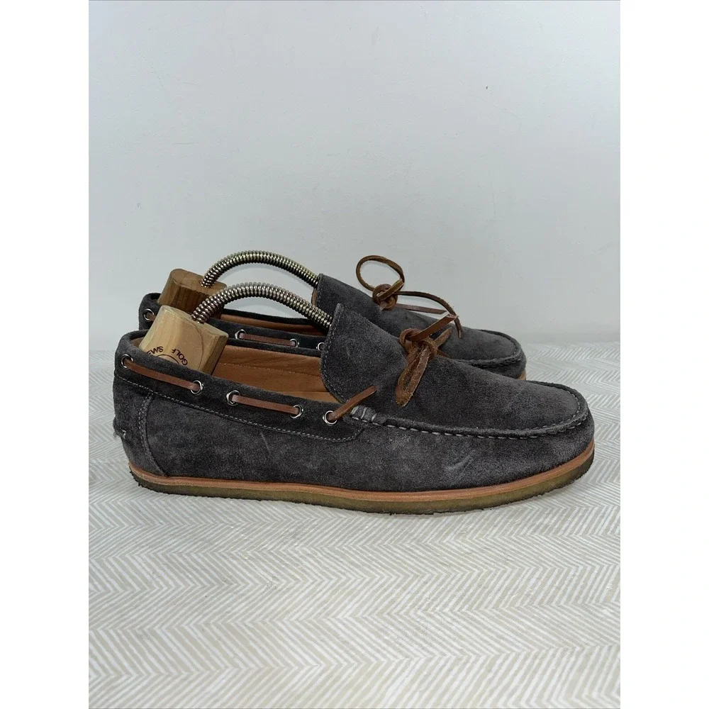 NEW REPUBLIC Flynn Boat Suede Casual Gray‎ Shoe Size 11 Mocasines Comfort Style